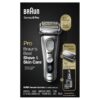 Braun Series 9 Pro 9487cc Electric Razor for Men, Wet & Dry, Rechargeable, Electric Shaver with Clean & Charge Station and ProCare Attachment, Holiday Gifts for Men