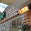 Briza Infrared Electric Patio Heater - Indoor/Outdoor Heater - Portable Wall/Garage Heater - 1500W - use with Stand - Mount to Ceiling/Wall)