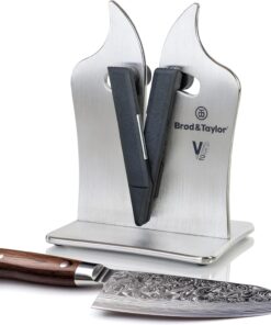 Brod & Taylor VG2 Professional Knife Sharpener | 3-Action Tungsten Carbide (Stainless Steel)