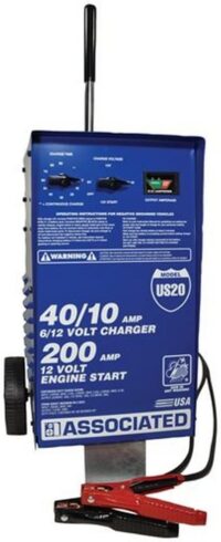 CEquipment US20 6/12 Volt Value Battery Charger Blue 24 Inch
