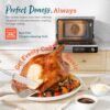 COSORI 11-in-1 Ceramic Air Fryer Toaster Oven Combo, Flat-Sealed Heating Elements for Easy Cleanup, Innovative Burner Function, 5 Accessories & Recipes, 26QT, Silver, Stainless Steel