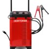CRAFTSMAN Wheeled Manual 6A Car Battery Charger and 175A Engine Starter, 2-in-1 Solution, Timer-Controlled, 25A Boost, for 12V Power Sport, Automotive, and Marine Batteries, CMXCESM274