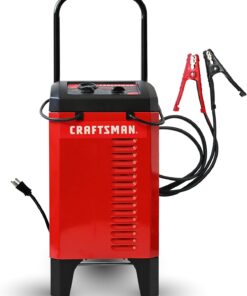 CRAFTSMAN Wheeled Manual 6A Car Battery Charger and 175A Engine Starter, 2-in-1 Solution, Timer-Controlled, 25A Boost, for 12V Power Sport, Automotive, and Marine Batteries, CMXCESM274