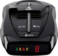 Cobra RAD 380 Laser Radar Detector – Long Range Detection, LaserEye Front and Rear Detection, IVT Filtering, Adjustable Sensitivity, Digital Signal Processing, Black