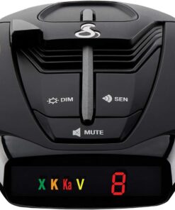 Cobra RAD 380 Laser Radar Detector – Long Range Detection, LaserEye Front and Rear Detection, IVT Filtering, Adjustable Sensitivity, Digital Signal Processing, Black