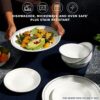 Corelle 18-Piece Dinnerware Set Service for 6, Lightweight Round Plates and Bowls Set, Vitrelle Triple Layer Glass, Chip Resistant, Microwave and Dishwasher Safe, Caspian