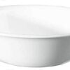 Corelle Vitrelle 38-Piece Service for 12 Dinnerware Set, Triple Layer Glass and Chip Resistant, Lightweight Round Plates and Bowls Set, Winter Frost White