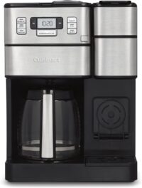 Cuisinart Coffee Center Grind and Brew Plus, Built-in Coffee Grinder, Coffeemaker and Single-Serve Brewer with 6oz, 8oz and 10oz Serving Size, Black/Silver, SS-GB1NAS