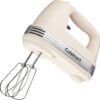 Cuisinart Power Advantage Plus 9-Speed Hand Mixer, 220W-Motor Hand Blender Electric Mixer with 9 Speed Settings, XL Dishwasher-Safe Beaters, 3 Low Mixing Speeds, Storage Case, Cream