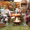 DNKMOR Rotisserie Grill Kit Stainless Steel Tripod Rotisserie Stand, 52inch Pig Lamb Hooded Roaster Charcoal Spit with 30W Motor & Adjustable Height Lockable Casters for Outdoor Camping Party, Rated 150 LB