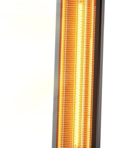 DR. INFRARED HEATER Portable Infrared Indoor and Outdoor Space Heater for Patio, Garage, Commercial & Residential With Remote Control, Space Heater (Freestanding/Ceiling/Mounting), Black