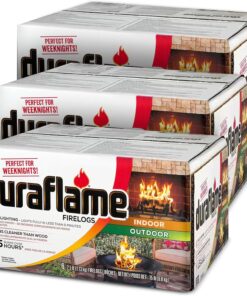 Duraflame 18-Pack Firelogs, Wood Alternative for Indoor or Outdoor Fireplace, 2.5 lb Each - Fast Lighting, Burns Over 1.5 Hours, Log for Open-Hearth Fireplaces, Bonfires, Fire Pits and Campfires
