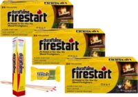 Duraflame Fire Starter for Indoor and Outdoor Use - Quick Ignition Logs for BBQ, Fireplace, Fire Pit and Campfires (72 Pack)