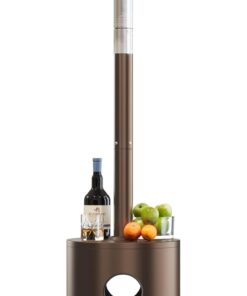 EAST OAK 50,000 BTU Patio Heater for Outdoor Use With Round Table Design, Double-Layer Stainless Steel Burner and Wheels, Outdoor Patio Heater for Home and Commercial, Bronze, 31.9" x 31.9" x 86.6"