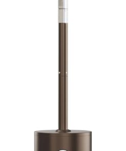 EAST OAK 55,000 BTU Propane Patio Heater with Round Table & Stainless Steel Burner, Outdoor Heater with Wheels, Ideal For Large Patios, Gardens, Outdoor Events, and Commercial Use, Bronze