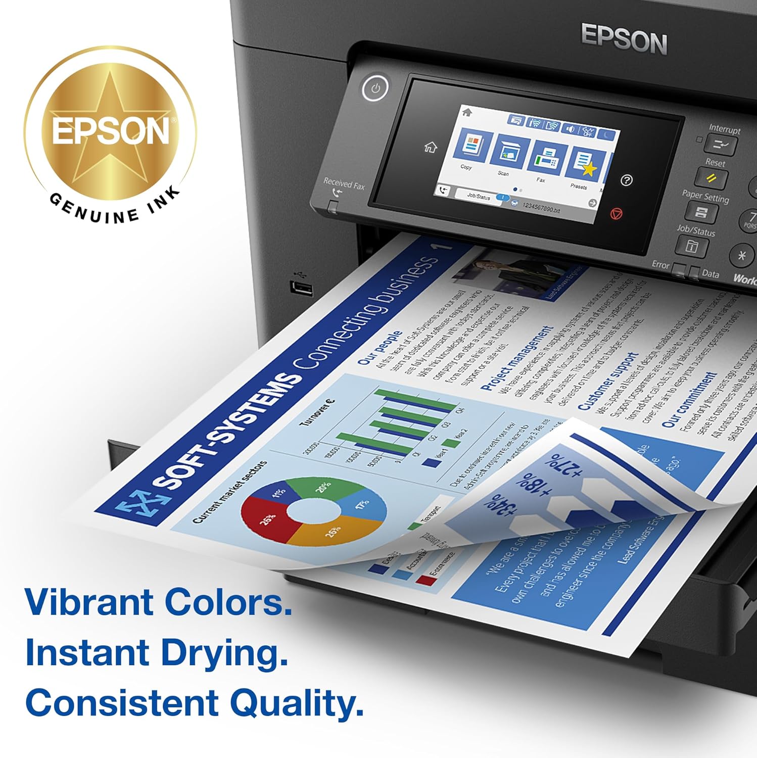 EPSON 812 DURABrite Ultra Ink High Capacity Black & Standard Color Cartridge Combo Pack (T812XL-BCS) Works with WorkForce Pro WF-7310, 7820, 7840, EC-C70005 EPSON 812 DURABrite Ultra Ink High Capacity Black & Standard Color Cartridge Combo Pack (T812XL-BCS) Works with WorkForce Pro WF-7310, 7820, 7840, EC-C7000