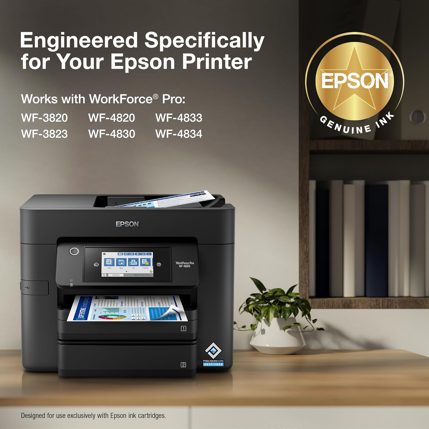 EPSON 822 DURABrite Ultra Ink Standard Capacity Black & Color Cartridge Combo Pack (T822120-BCS) Works with WorkForce Pro WF-3820,3823, 4820, 4830, 4833, 48343 EPSON 822 DURABrite Ultra Ink Standard Capacity Black & Color Cartridge Combo Pack (T822120-BCS) Works with WorkForce Pro WF-3820,3823, 4820, 4830, 4833, 4834