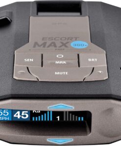 Escort MAX 360c Laser Radar Detector - WiFi and Bluetooth Enabled, 360° Protection, Extreme Long Range, Voice Alerts, Apple CarPlay and Android Auto Compatible, Black