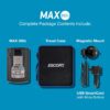 Escort MAX 360c Laser Radar Detector - WiFi and Bluetooth Enabled, 360° Protection, Extreme Long Range, Voice Alerts, Apple CarPlay and Android Auto Compatible, Black