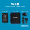 Escort MAX 360c MKII Laser Radar Detector - Dual-Band Wi-Fi and Bluetooth Enabled, 360° Directional Arrows, Exceptional Range, Shared Alerts, Apple CarPlay and Android Auto Compatible, Black