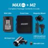 Escort MAX 360c Radar Detector with M2 Smart Dash Cam & OBDII Cord Bundle