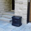 FCMP Outdoor - Outdoor Salt, Sand, and Storage Bin – Residential Deck Box, Multi-purpose for Entranceways, Porch, Patio (SB120-BLK) Black