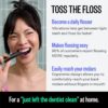 FLAUS Electric Flosser (Oprah's List, Shark Tank) 3 Speeds + 45 Refill Heads (Gentle Gliding Floss for Sensitive Gums) Water Flosser Alternative, Dentist Recommended Tooth Flossers Dental Floss Picks FLAUS Electric Flosser (Oprah's List, Shark Tank) 3 Speeds + 45 Refill Heads (Gentle Gliding Floss for Sensitive Gums) Water Flosser Alternative, Dentist Recommended Tooth Flossers Dental Floss Picks