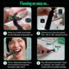 FLAUS Electric Flosser (Oprah's List, Shark Tank) 3 Speeds + 45 Refill Heads (Gentle Gliding Floss for Sensitive Gums) Water Flosser Alternative, Dentist Recommended Tooth Flossers Dental Floss Picks FLAUS Electric Flosser (Oprah's List, Shark Tank) 3 Speeds + 45 Refill Heads (Gentle Gliding Floss for Sensitive Gums) Water Flosser Alternative, Dentist Recommended Tooth Flossers Dental Floss Picks