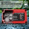 FORM 36 Volt Golf Cart Battery Charger for EZGO TXT Golf Carts with D-Style Plug - 36V 18AMP Lead Acid Battery Charger - Waterproof Design