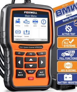 FOXWELL NT510 Elite Scan Tool fit for BMW Scanner Full Diagnostic Tool OBD2 Scanner, All System Bi-Directional Control Code Reader with All Reset Services, Battery Registration Tool fit for BMW Mini