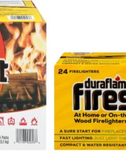 Fire Starter for Indoor and Outdoor Use - Quick Ignition Logs for BBQ, Fireplace, Fire Pit and Campfires (2 Pack)
