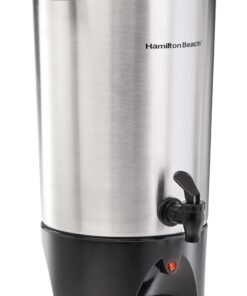Hamilton Beach 45 Cup Coffee Urn and Hot Beverage Dispenser, Silver