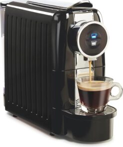 Hamilton Beach Espresso Machine, Compatible with Nespresso Pods, Single Serve Coffee Maker, Powerful Italian 19 Bar Pump, 22 oz. Water Reservoir, Custom Cup Size, Holds 13 Capsules, Black (40726)