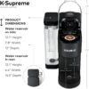 Keurig K-Supreme Single Serve K-Cup Pod Coffee Maker, MultiStream Technology, 4 Brew Sizes, 66oz Dual-Position Removable Reservoir, Black