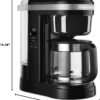 KitchenAid 12 Cup Drip Coffee Maker with Spiral Showerhead, ‎Onyx Black - KCM1208