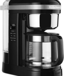 KitchenAid 12 Cup Drip Coffee Maker with Spiral Showerhead and Programmable Warming Plate - KCM1209, Onyx Black