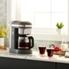 KitchenAid 12 Cup Drip Coffee Maker with Spiral Showerhead and Programmable Warming Plate, ‎Matte Grey - KCM1209