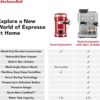 KitchenAid Semi Automatic Espresso Machine with Burr Grinder, 2.5L, KES6551PL, Porcelain White KitchenAid Semi Automatic Espresso Machine with Burr Grinder, 2.5L, KES6551PL, Porcelain White