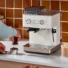 KitchenAid Semi Automatic Espresso Machine with Burr Grinder, 2.5L, KES6551PL, Porcelain White KitchenAid Semi Automatic Espresso Machine with Burr Grinder, 2.5L, KES6551PL, Porcelain White