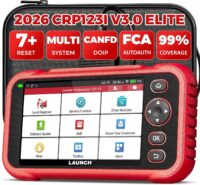 LAUNCH OBD2 Scanner CRP123I V3.0 Elite,2026 Lifetime Free Update Engine ABS SRS Transmission Scan Tool, Oil/Throttle/SAS/EPB/DPF/BMS Reset/ABS Bleeding Car Scanner,FCA SGW, CANFD & DoIP,Battery Test