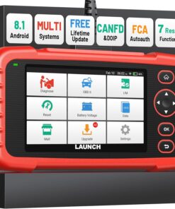 Launch OBD2 Scanner CRP123X V3.0 Elite, 2026 Lifetime Free WiFi Update Scan Tool, FCA SGW, CANFD&DoIP, SAS/Throttle/Brake/BMS/D-P-F/Oil/ABS Service Multi Systems Car Scanner, Battery Test, Auto VIN