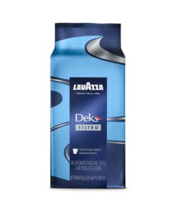 Lavazza Dek Filtro Ground Coffee Medium Roast, 8 Oz (Pack of 20)