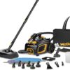 McCulloch Canister Steam Cleaner MC1375, 90 Minute Runtime, 20 Accessories, Jet Nozzle, Brushes, & More - Steam Cleaner for Home, Tile, Carpet, Furniture, & Personal Car Detailing