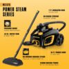 McCulloch Canister Steam Cleaner MC1375, 90 Minute Runtime, 20 Accessories, Jet Nozzle, Brushes, & More - Steam Cleaner for Home, Tile, Carpet, Furniture, & Personal Car Detailing