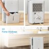 Midea 4,500 Sq. Ft. Dehumidifier With Pump Included, 50 Pint - Ideal For Basements, Large & Medium Sized Rooms, And Bathrooms (White) Midea 4,500 Sq. Ft. Dehumidifier With Pump Included, 50 Pint - Ideal For Basements, Large & Medium Sized Rooms, And Bathrooms (White)