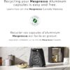 Nespresso Vertuo Next Coffee and Espresso Maker by Breville, with Aeroccino Milk Frother, Light Grey