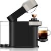 Nespresso Vertuo Next Coffee and Espresso Maker by Breville, with Aeroccino Milk Frother, Light Grey