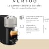 Nespresso Vertuo Next Coffee and Espresso Maker by Breville, with Aeroccino Milk Frother, Light Grey
