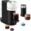 Nespresso Vertuo Next Coffee and Espresso Maker by De'Longhi with Aeroccino Milk Frother, White