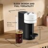Nespresso Vertuo Next Coffee and Espresso Maker by De'Longhi with Aeroccino Milk Frother, White